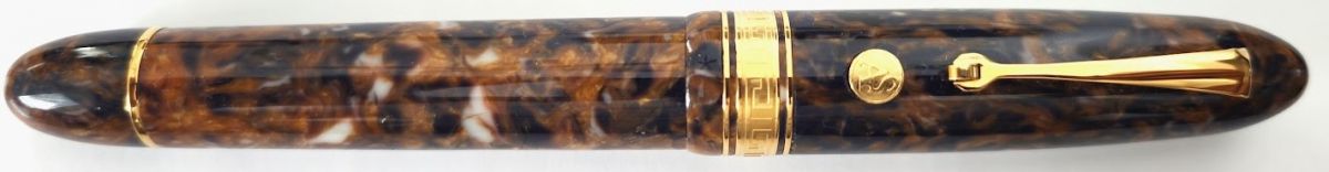 Ogiva - ASC Ogiva Blue Saffron Celluloid Fountain Pen #001